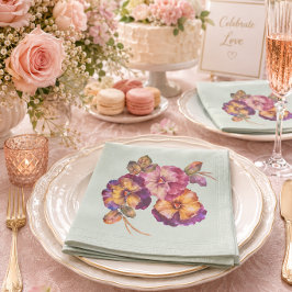 Blumenpapier Napkins Pansy (Set 50) Serviette