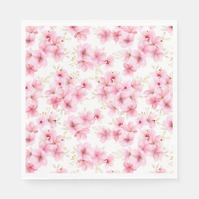 Blumenpapier Napkins Serviette (Vorderseite)