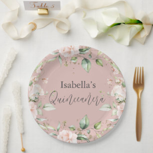 Blumenpapier Pappteller