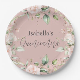 Blumenpapier Pappteller