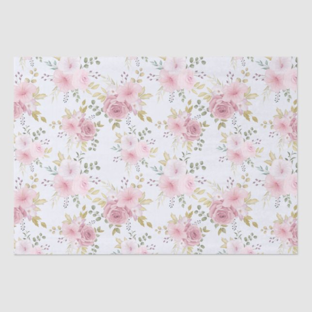 Blumenpapier Seidenpapier (Vorderseite)