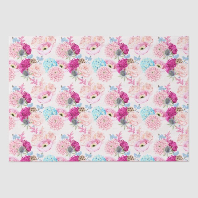 Blumenpapier Seidenpapier (Vorderseite)