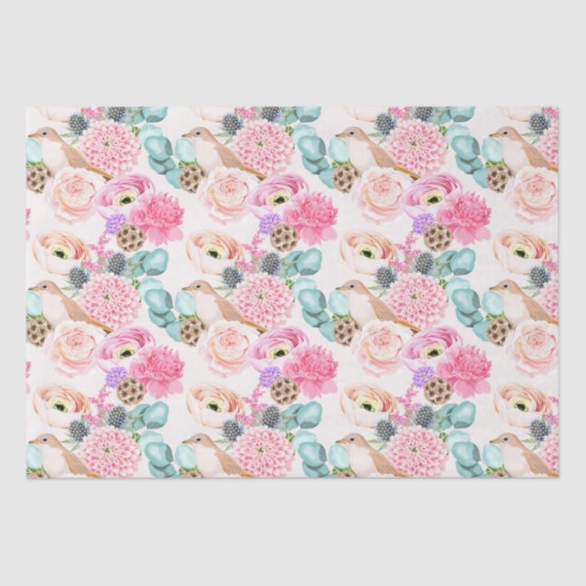 Blumenpapier Seidenpapier (Vorderseite)