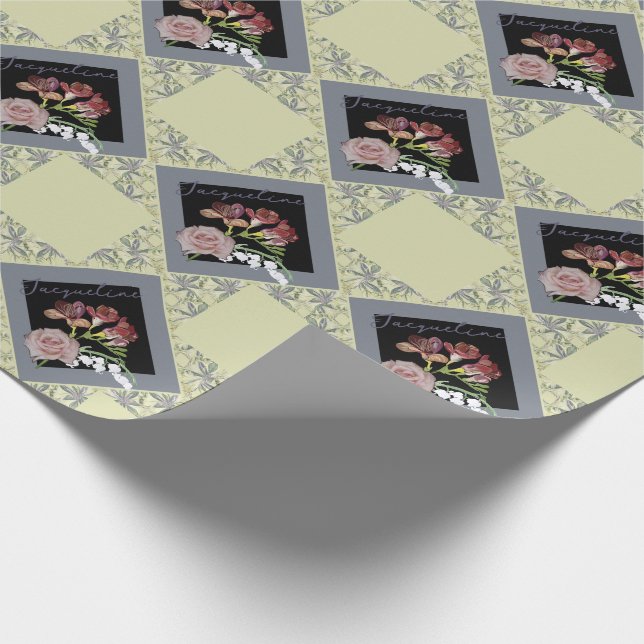 Blumenpapier zum Geburtstag Geschenkpapier (Ecke)