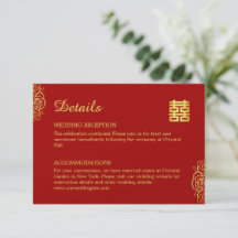 Blumenpapiere Rose Rot und Gold Chinesische Hochze
