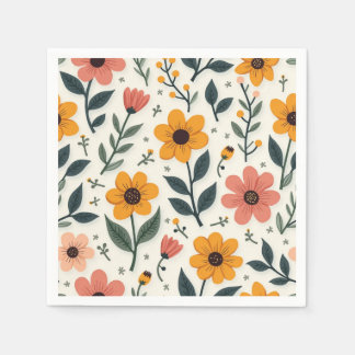 Blumenpapierservietten Serviette