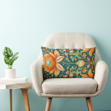 "Blumenparadies mit mehrfarbigem Kissen -"