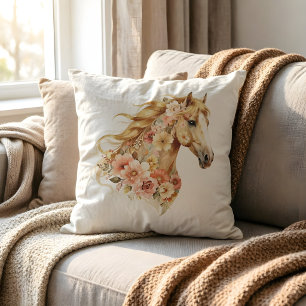 Blumenpferdekissen Boho-Reiterdekor Kissen