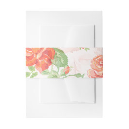 Blumenpfirsich und grün einladungsbanderole
