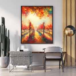 Blumenpfoster - Bezauberter Wald Poster