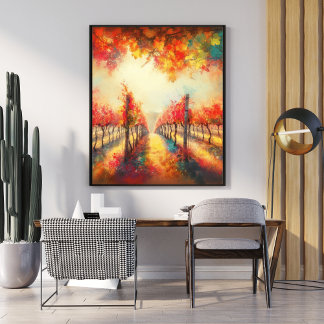 Blumenpfoster - Bezauberter Wald Poster