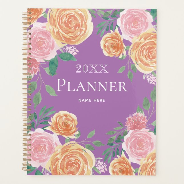 Blumenplaner-Notebook Planer (Vorderseite)