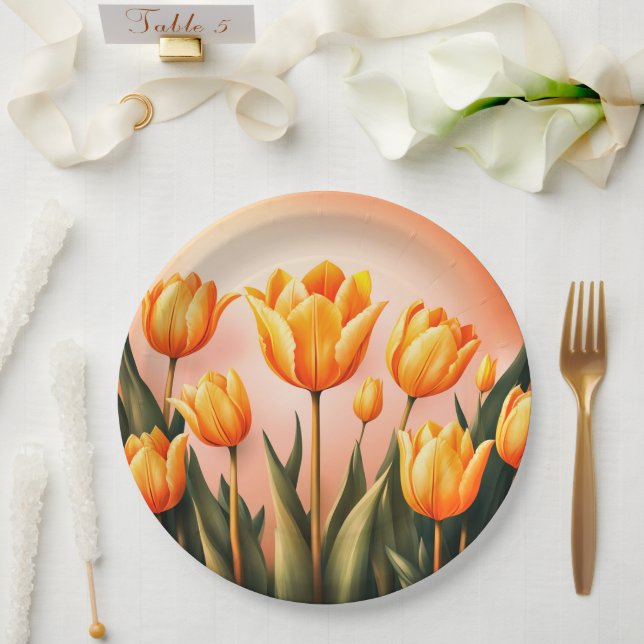 Blumenplatte Hochzeit/Dusche Pappteller (Hochzeit)