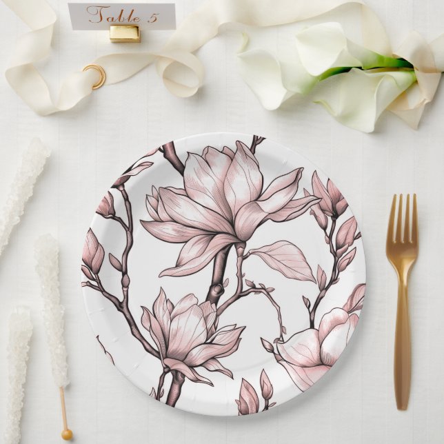 Blumenplatte Hochzeit/Dusche Pappteller (Hochzeit)