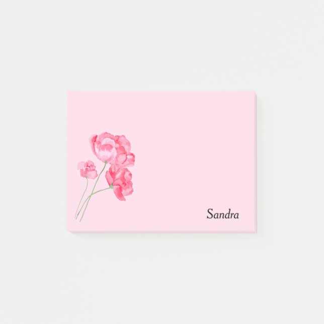 Blumenpost - Anmerkungen Post-it Klebezettel (Vorderseite)