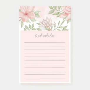 Blumenpost-Hinweise Post-it Klebezettel