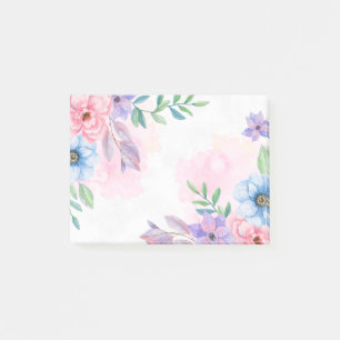 Blumenpost-it-Notes Post-it Klebezettel