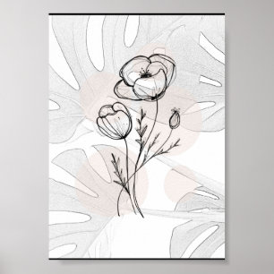Blumenposter aus Party Poster