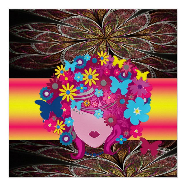 Blumenposter Poster (Vorderseite)