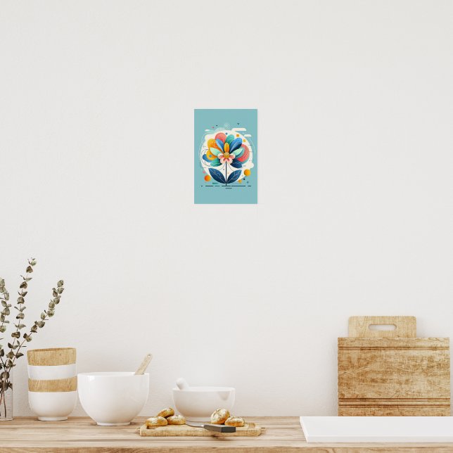 Blumenposter Poster (Küche)