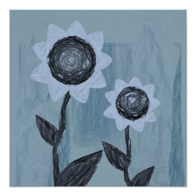 Blumenposter Poster (Vorderseite)