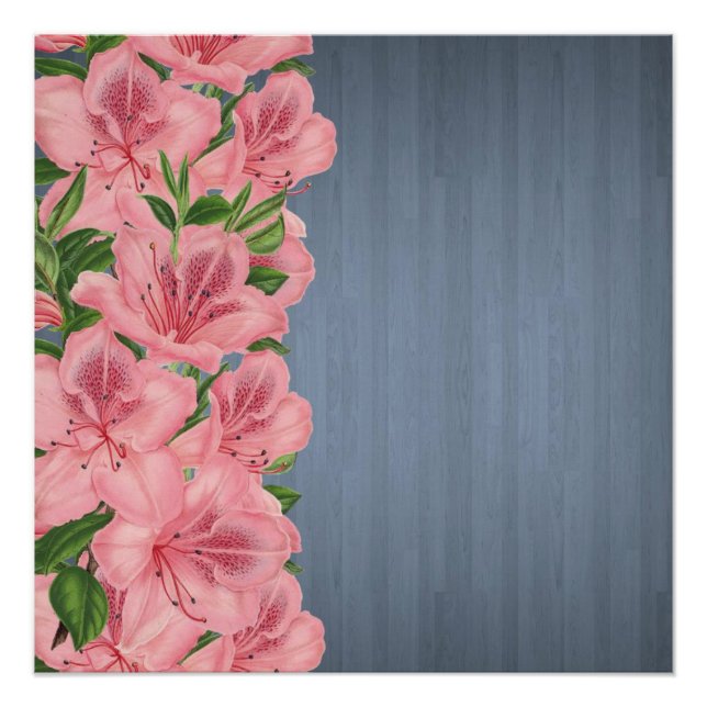 Blumenposter Poster (Vorderseite)