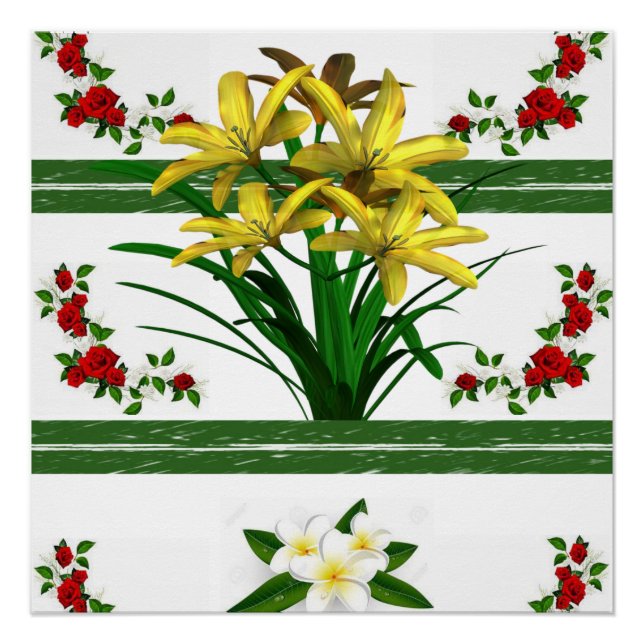 Blumenposter Poster (Vorderseite)