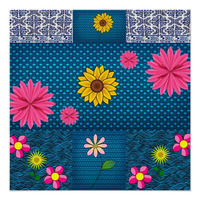 Blumenposter Poster (Vorderseite)