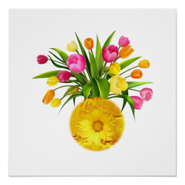 Blumenposter Poster (Vorderseite)