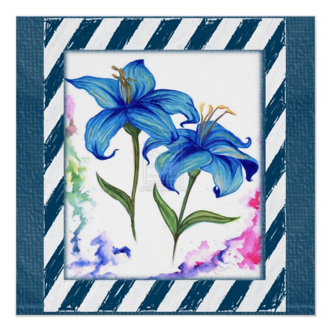 Blumenposter Poster (Vorderseite)
