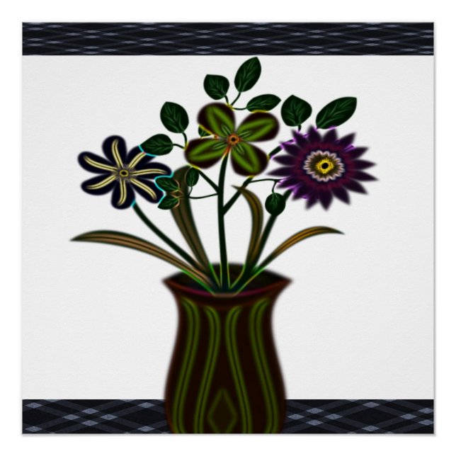 Blumenposter Poster (Vorderseite)