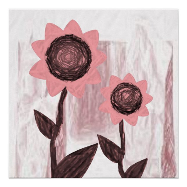 Blumenposter Poster (Vorderseite)