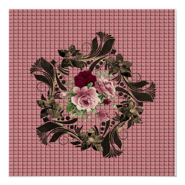 Blumenposter Poster (Vorderseite)