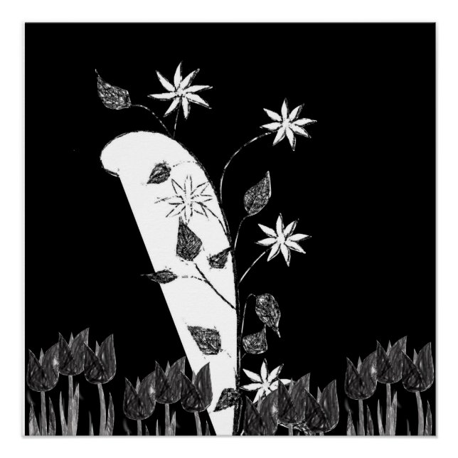 Blumenposter Poster (Vorderseite)