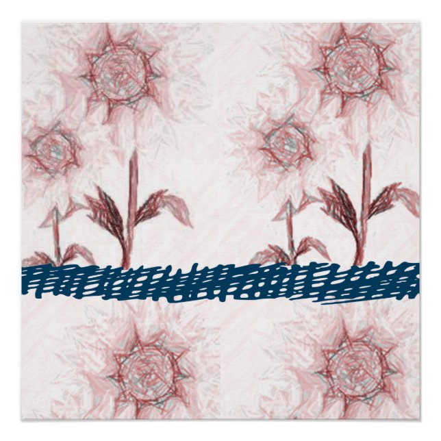 Blumenposter Poster (Vorderseite)