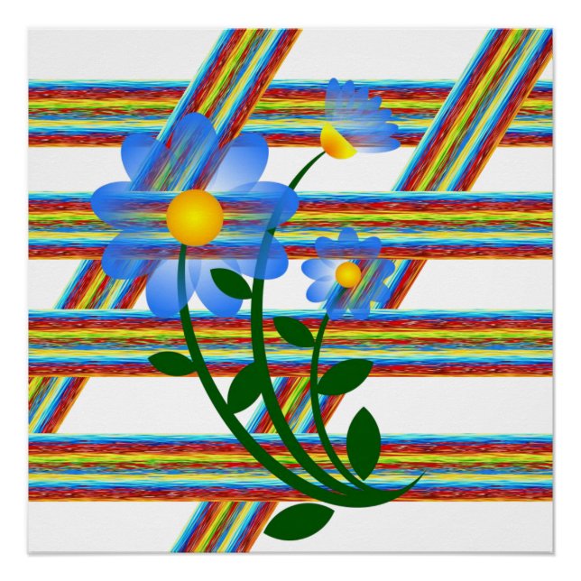 Blumenposter Poster (Vorderseite)