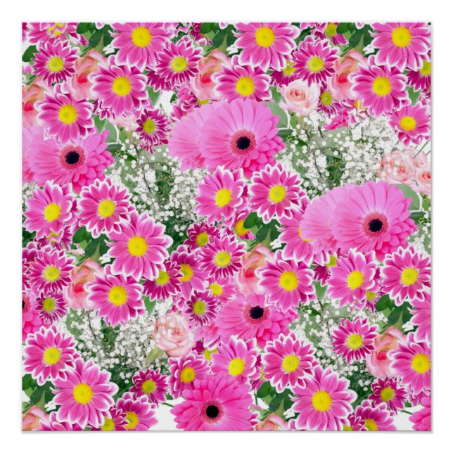 Blumenposter Poster (Vorderseite)