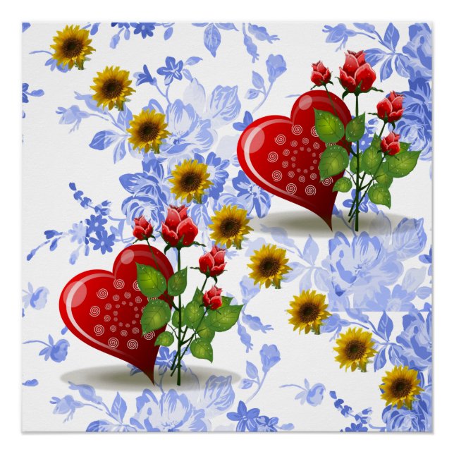 Blumenposter Sonnenblume Poster (Vorderseite)