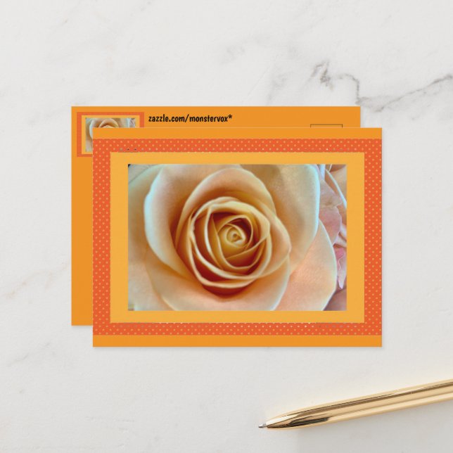 Blumenpostkarte Postkarte (Vorderseite/Rückseite Beispiel)