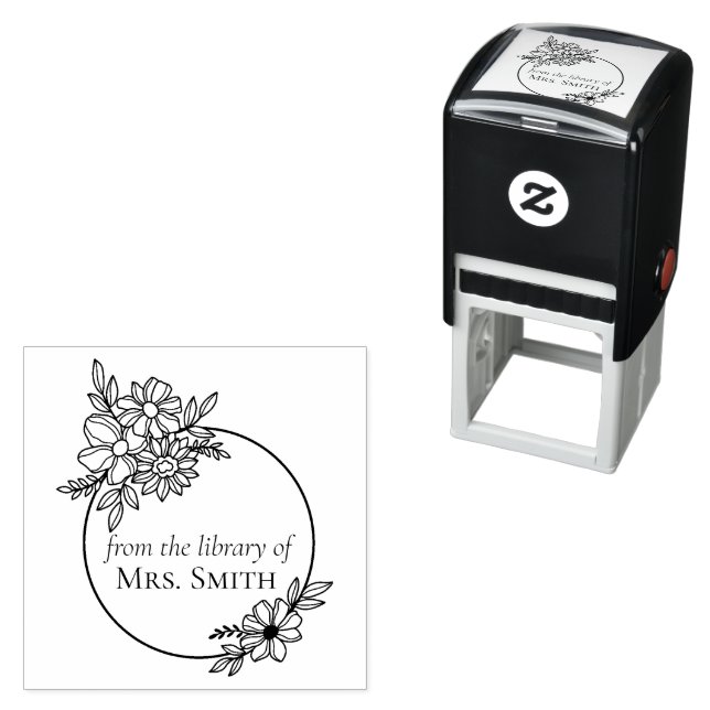 Blumenrahmen aus der Bibliothek Permastempel (Beispiel)