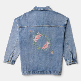 Blumenrahmen-Dekoration Jeansjacke