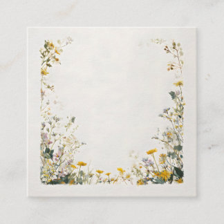 Blumenrahmen-Design – Elegante Botanik Begleitkarte