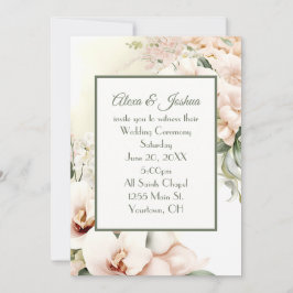 Blumenrahmen Einladung