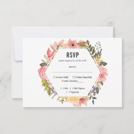 Blumenrahmen Hochzeit RSVP