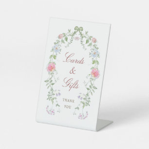 Blumenrahmen - Karten und Geschenke Sockelschild