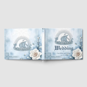 Blumenrahmen mit Rose und keltisches Design. Gästebuch
