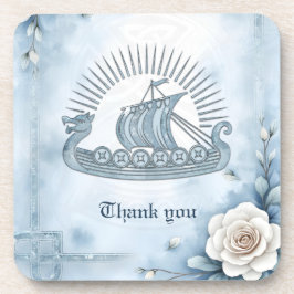 Blumenrahmen mit Rose und keltisches Design. Getränkeuntersetzer