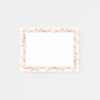 Blumenrahmen Post-it Klebezettel