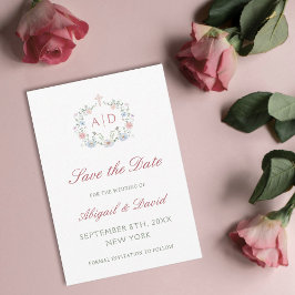 Blumenrahmen Religiöse Hochzeit rettet das Datum Save The Date