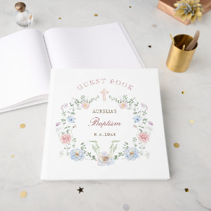 Blumenrahmen-Taufbuch Gästebuch